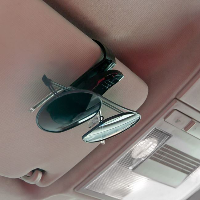 Suport cu clips auto pentru ochelari, negru — varianta 2