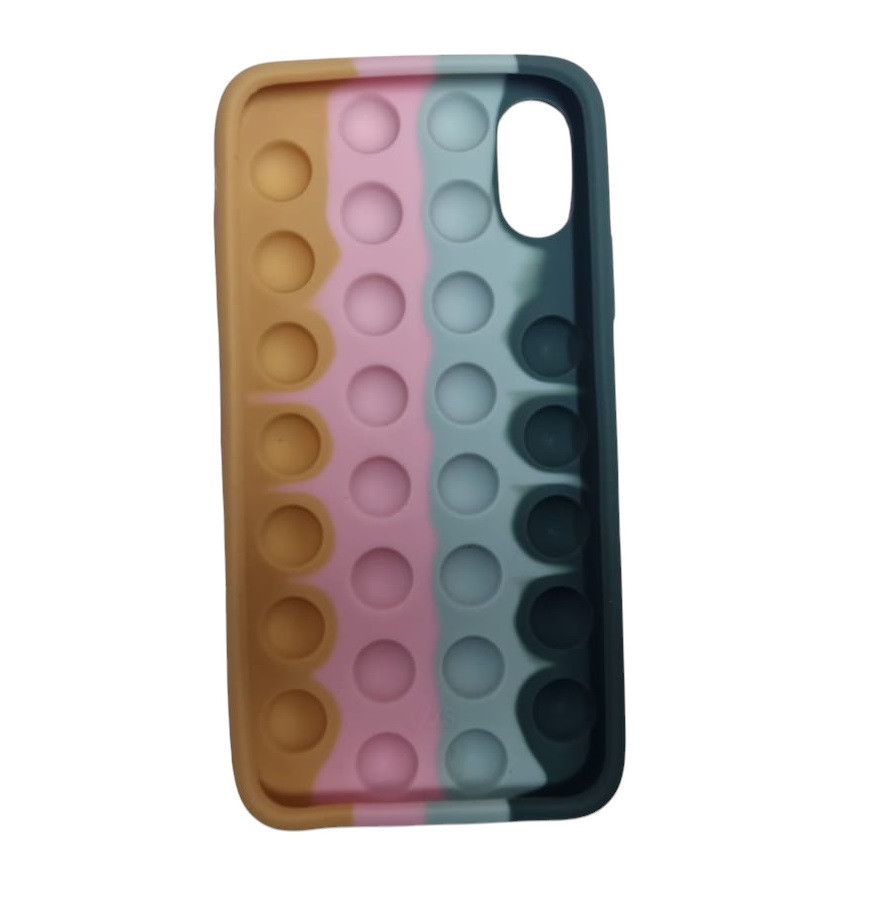 Husa antistres Pop It! pentru Apple iPhone X/XS, multicolor, model 2 — varianta 2