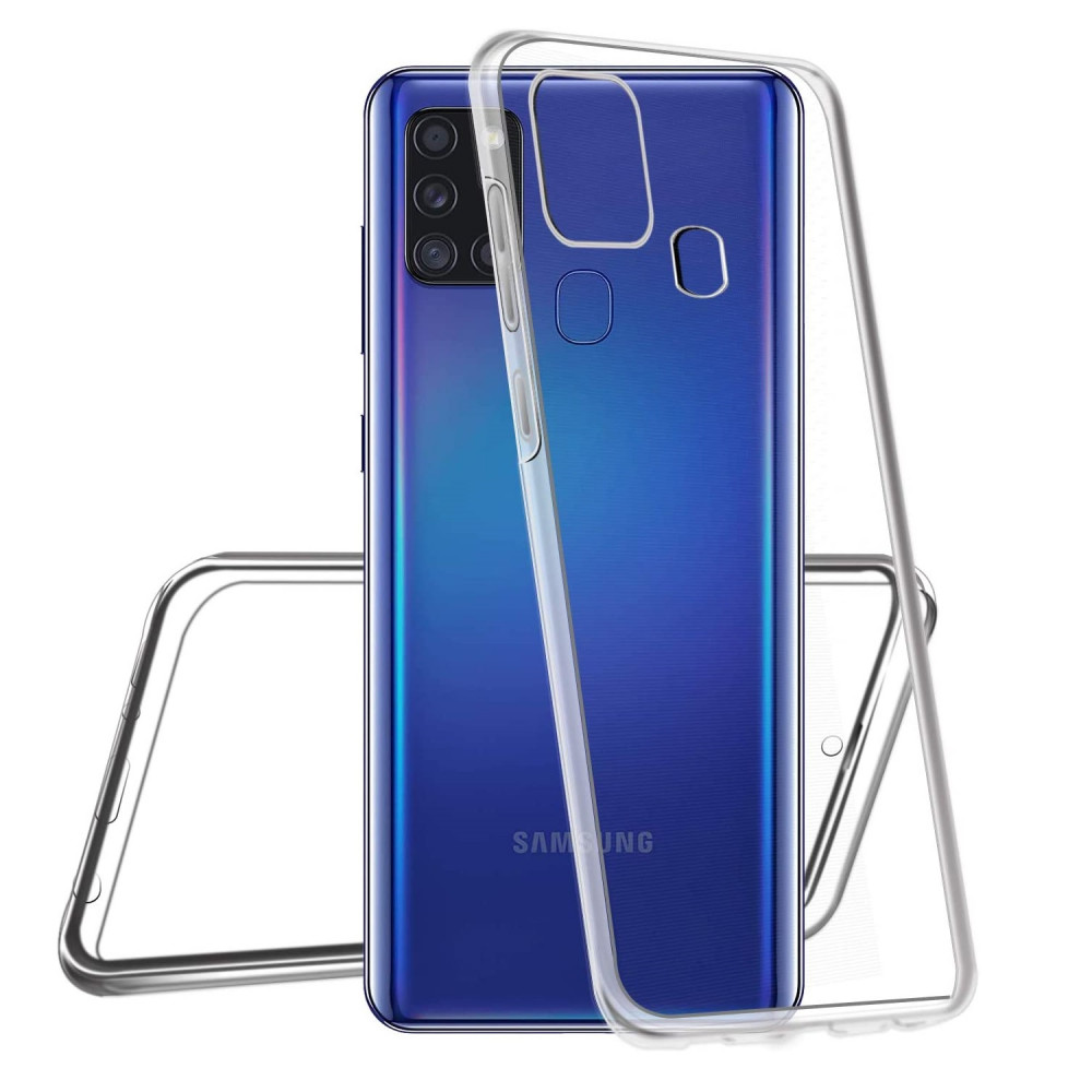 Husa protectie Samsung Galaxy A03s (fata + spate) Fully PC & PET 360°, transparenta — 2