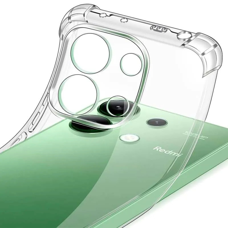 Husa Xiaomi Redmi Note 13 Pro 5G / Poco X6, TPU transparent, intarituri in colturi, protectie camere, grosime 1,5 mm — varianta 2