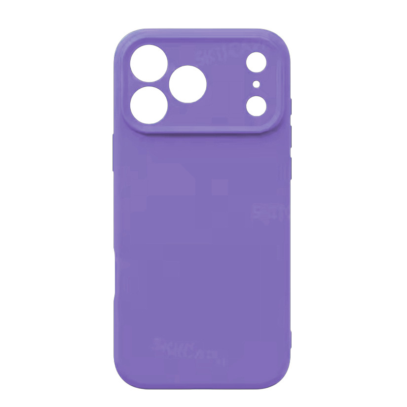 Husa Apple iPhone 17 Pro Max, Luxury Silicone, protectie camera, catifea in interior, mov — 2