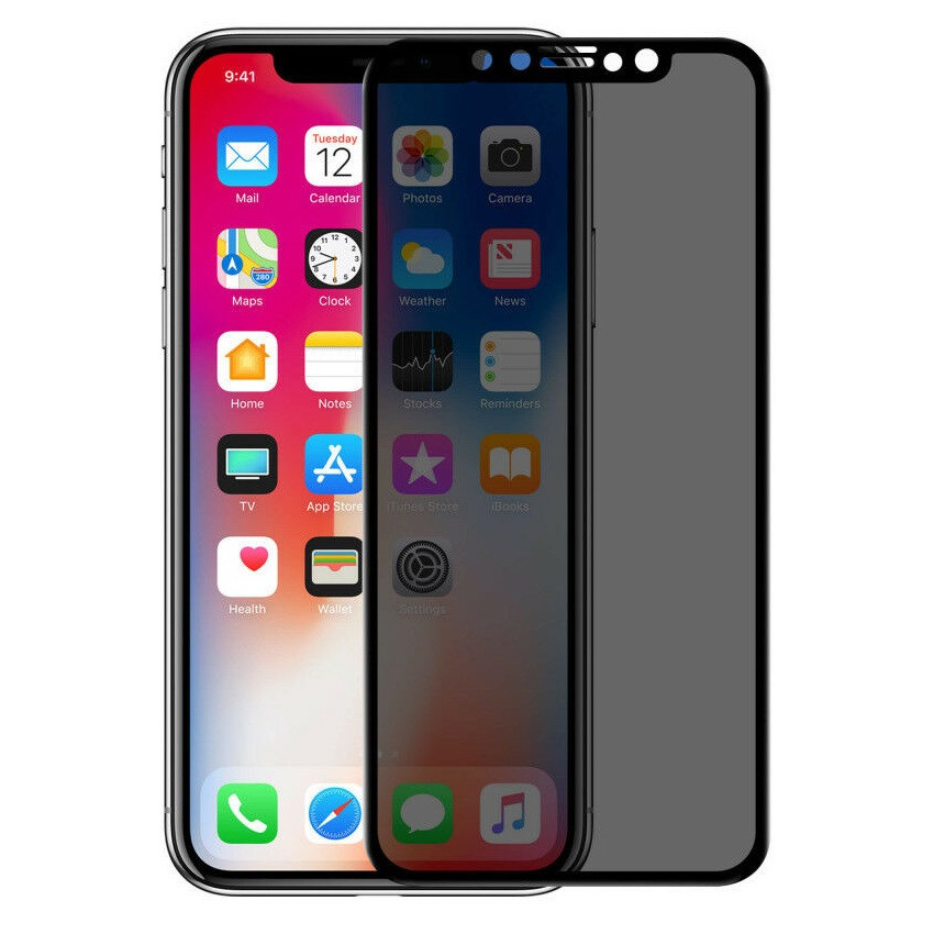 Folie de protectie Apple iPhone 14 Plus / 13 Pro Max, Privacy Ceramic, margini negre — varianta 2