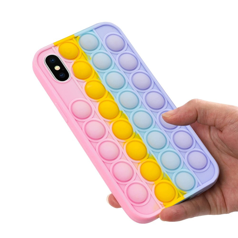 Husa antistres tip Pop It! pentru iPhone XR, multicolora — varianta 4