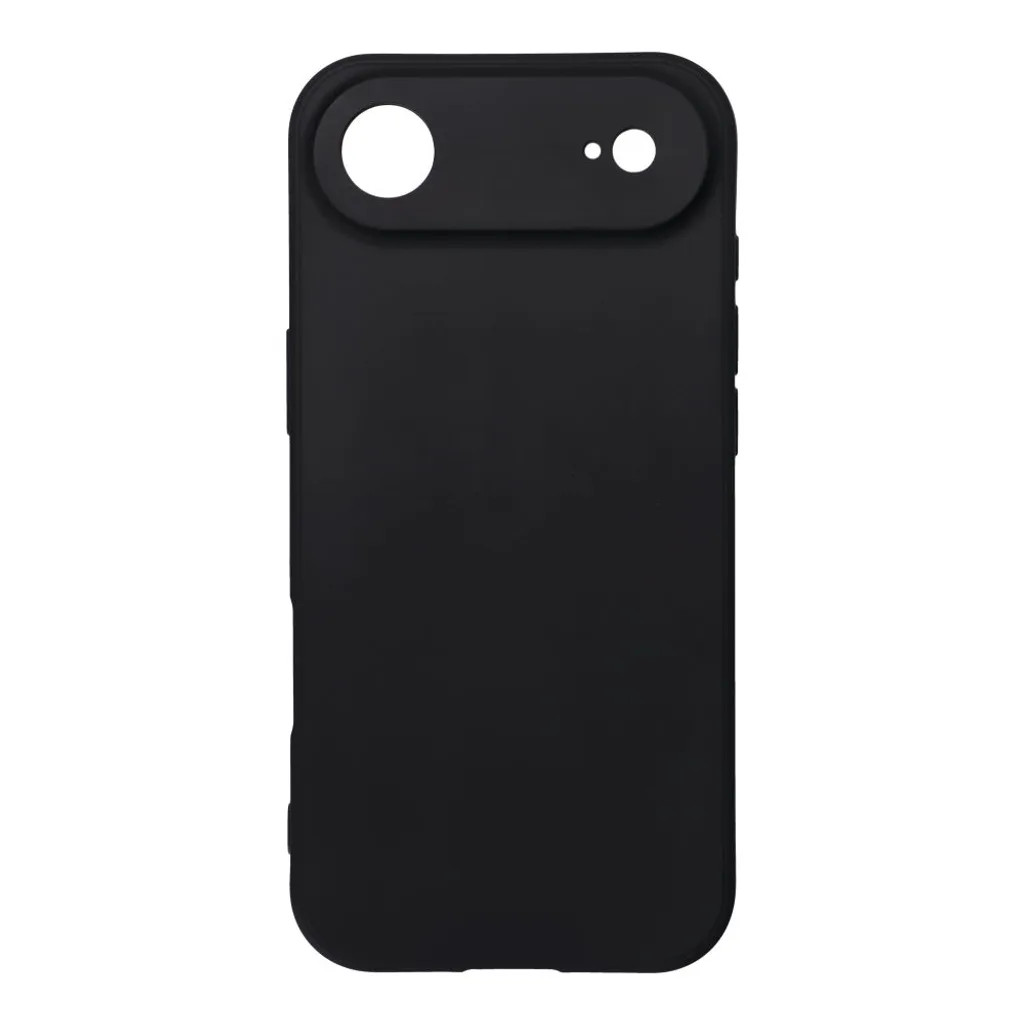 Husa Apple iPhone 17 Air, Luxury Silicone, catifea in interior, protectie camere, neagra — 2