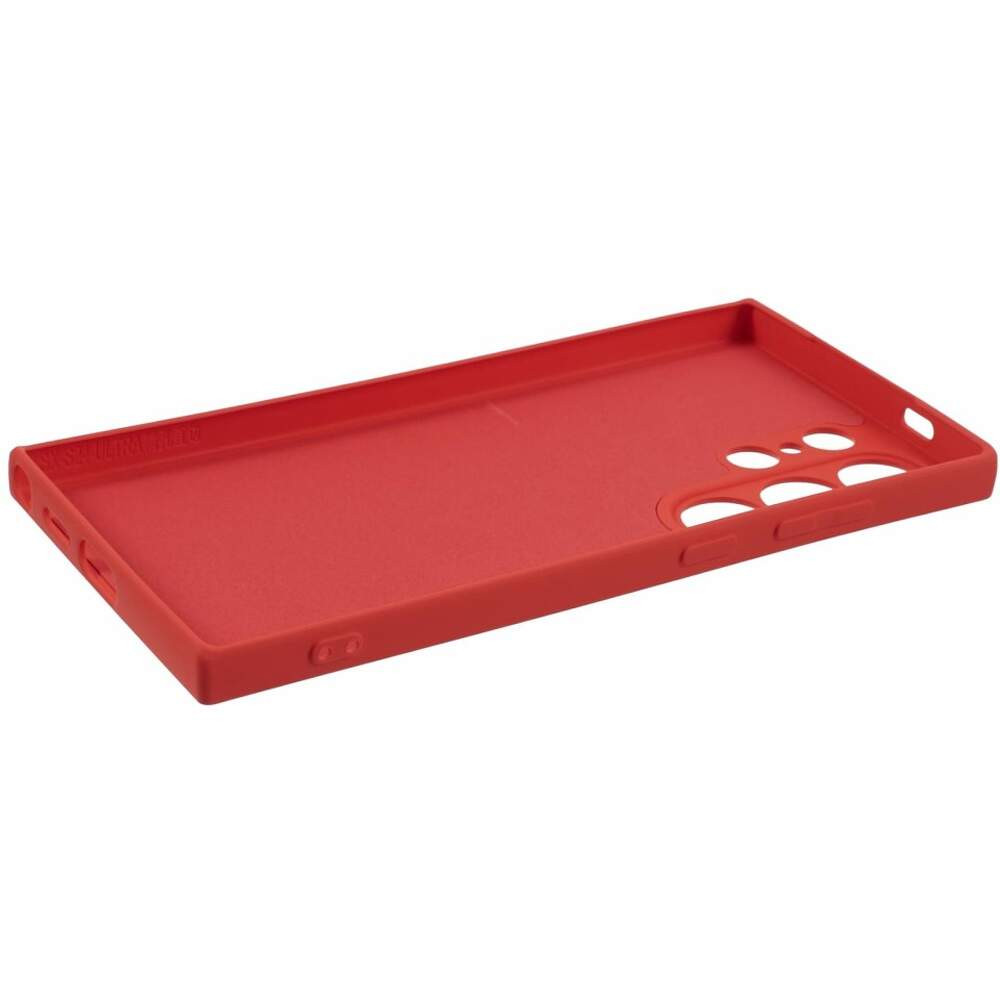 Husa Samsung Galaxy S24 Ultra, Luxury Silicone, catifea in interior, protectie camere, rosu piersica — varianta 4