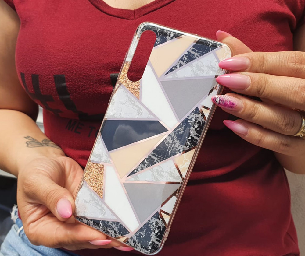 Husa protectie Mosaic pentru Huawei Y5P, model 4 — varianta 2