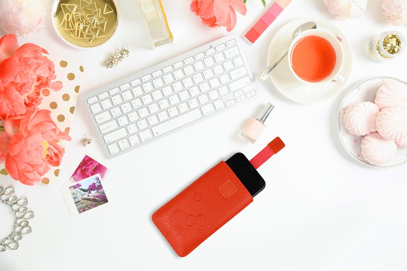 Husa protectie tip pouch pentru iPhone 11 Pro/Samsung J5 (2017)/Xiaomi Redmi 7A, portocalie — varianta 4