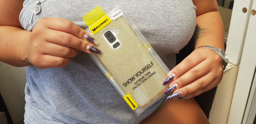 Husa Luxury Glitter pentru Huawei P40 Pro, aurie — varianta 3