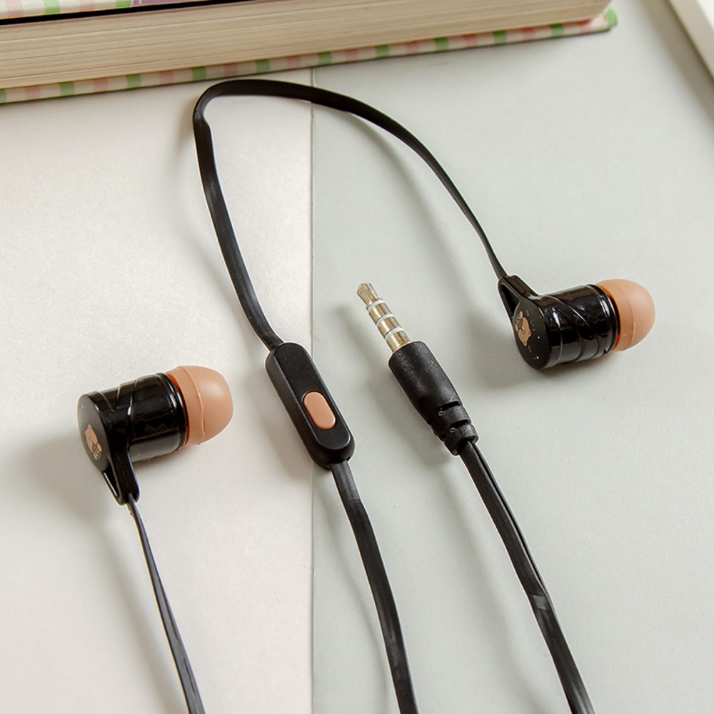 Casti audio cu microfon CONY CS-180, design funny, galbene — varianta 3