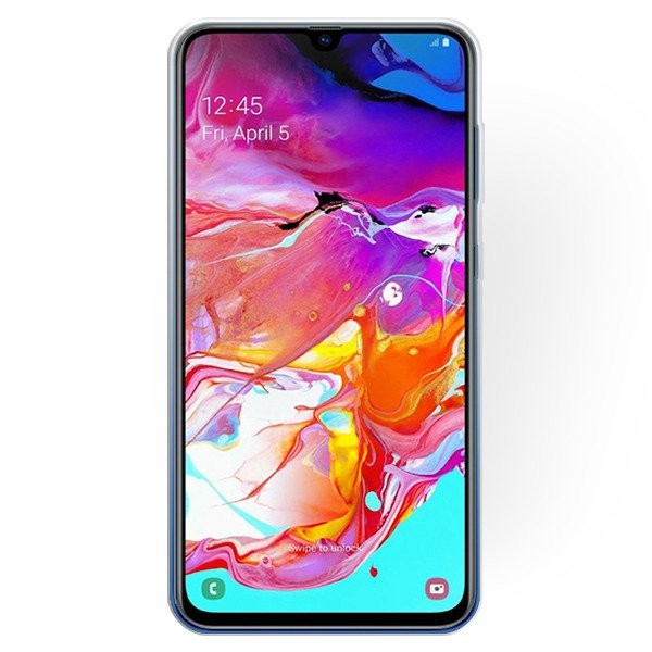 Husa Luxury Glitter Gradient pentru Samsung Galaxy A41, albastru cu argintiu — varianta 2