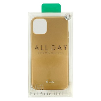 Husa de protectie Jelly All Day pentru Apple iPhone 12 Mini, silicon jelly auriu — 5