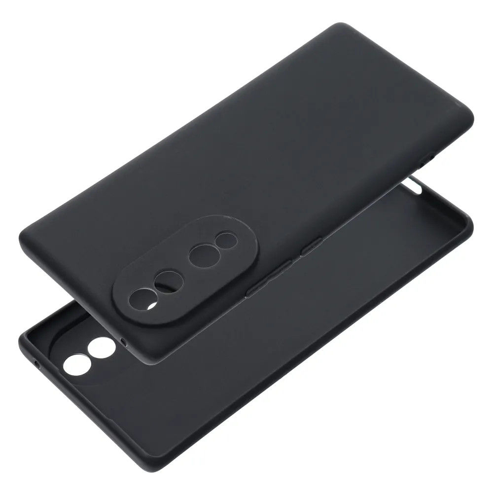Husa protectie Honor 70, Matt TPU, silicon moale, negru — 2