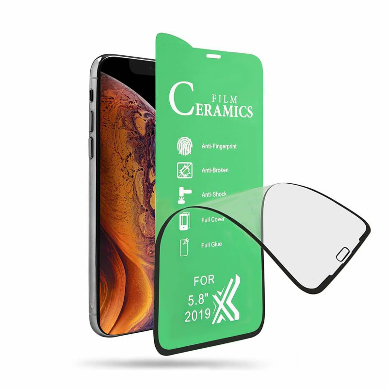 Folie de protectie Honor X8a, Ceramic Film, margini negre — 3