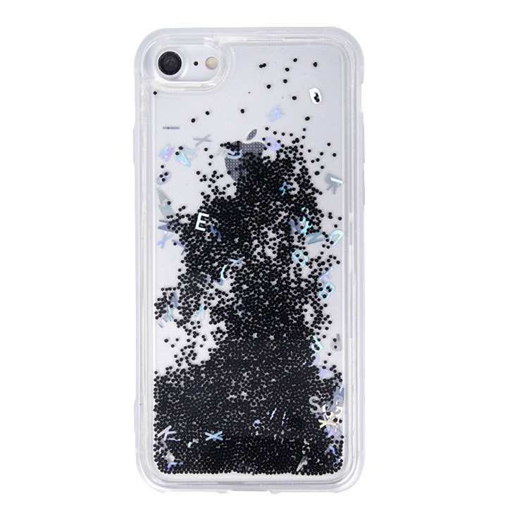 Husa de protectie pentru Samsung Galaxy S10e, lichid si litere, neagra — 2