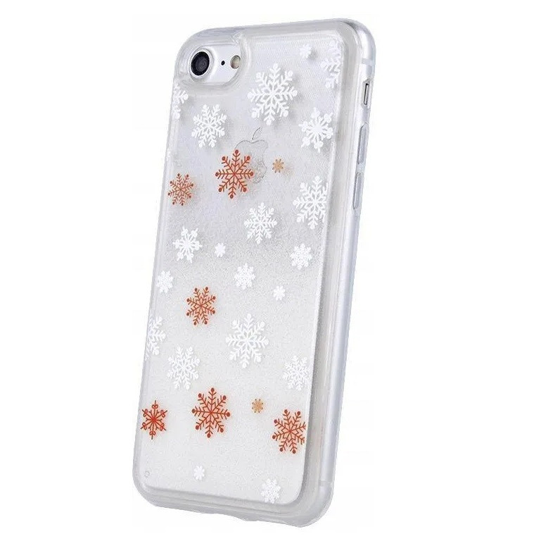 Husa de protecție pentru iPhone XS Max, TPU cu stelute si lichid, model Winter1 — varianta 2