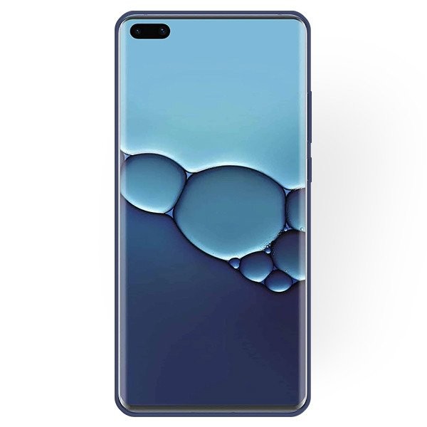 Husa Huawei P40 Matt TPU, silicon moale, albastru nisipos — 2