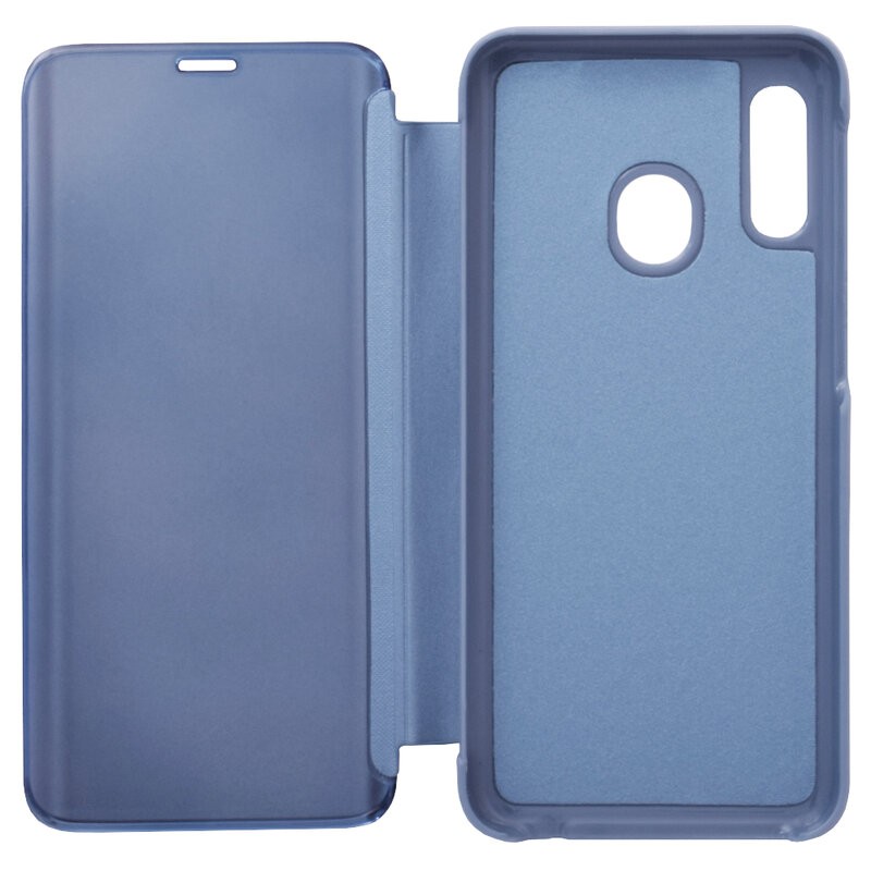 Husa Huawei P40 Lite Mirror Clear View, albastra — varianta 2