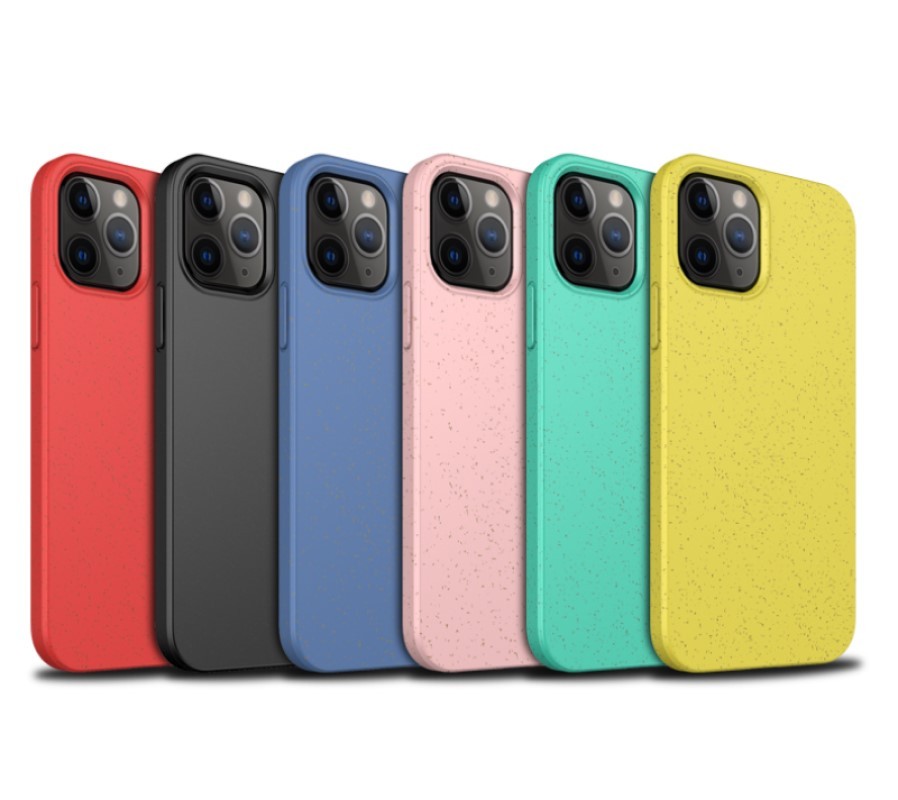 Husa de protectie MX Eco pentru Apple iPhone 11 Pro, fibra din paie de grau, turcoaz — 3