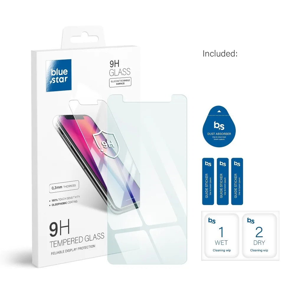 Folie sticla Huawei Y5 2018, Bluestar, transparenta — varianta 2