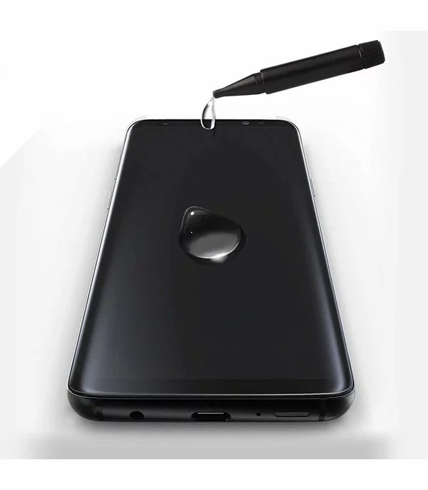 Folie de sticla Samsung Galaxy S9, UV Glass Bluestar, lipire cu adeziv, lampa UV inclusa — 2