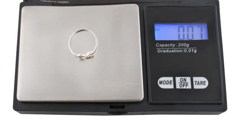 Mini cantar digital pentru bijuterii, maxim 200 gr, acuratete 0.01gr — varianta 3