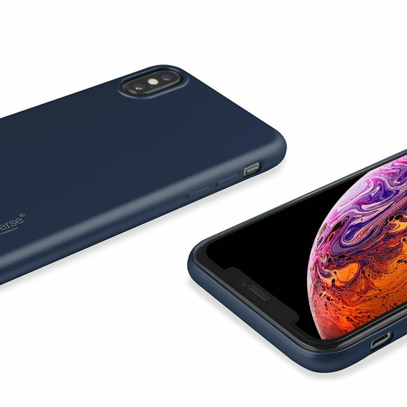 Husa de protectie Reverse Luxury TPU pentru Apple iPhone 11 Pro Max, albastru navy — varianta 5