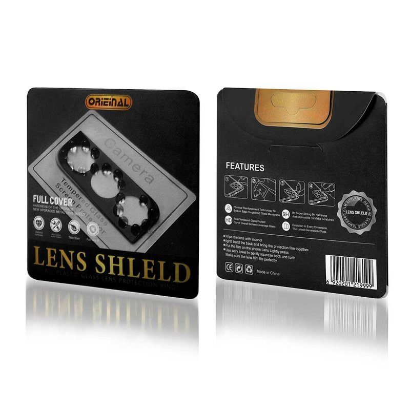 Folie protectie pentru camera spate Samsung Galaxy S23 Plus (S23+), margini negre — varianta 3