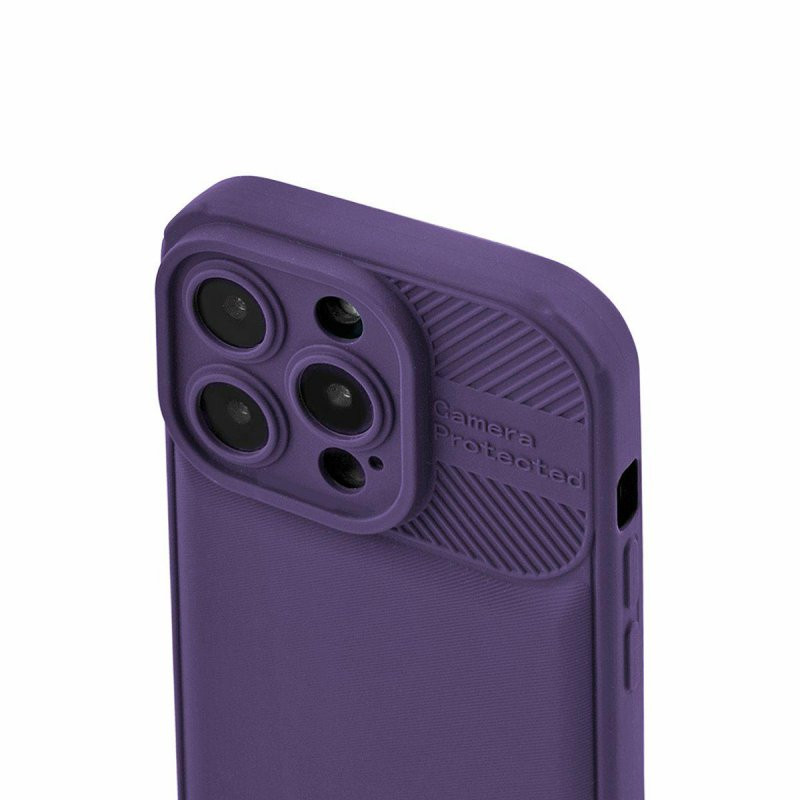 Husa Apple iPhone 12 Pro, Camera Protect, silicon moale, flexibil, mov — varianta 3