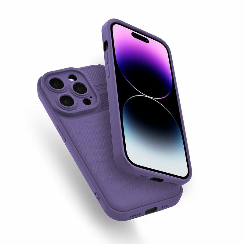 Husa Apple iPhone 12 Pro, Camera Protect, silicon moale, flexibil, mov — varianta 4