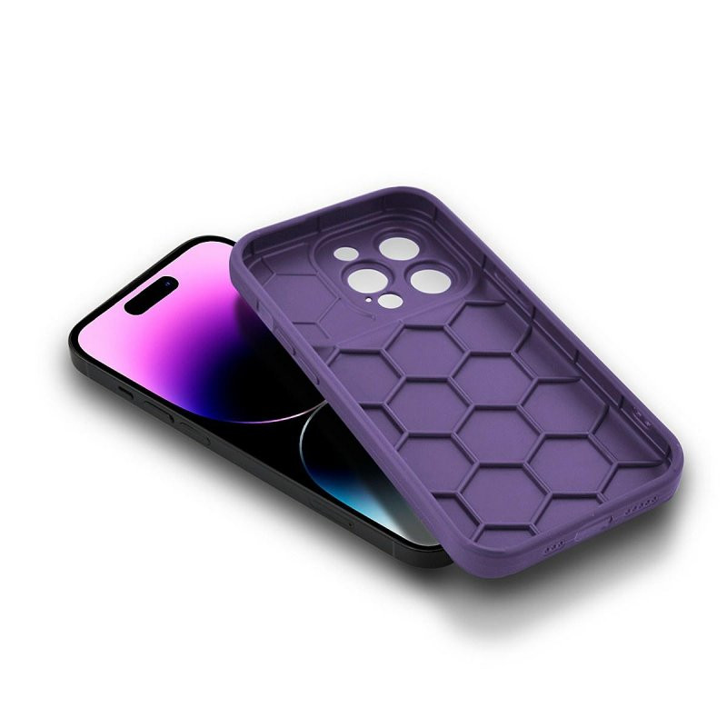 Husa Apple iPhone 12 Pro, Camera Protect, silicon moale, flexibil, mov — varianta 5