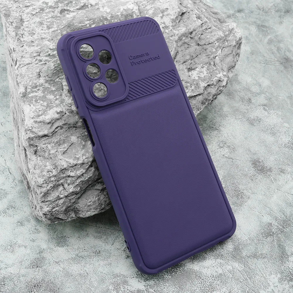 Husa Samsung Galaxy A13 5G / A04S, Camera Protect, silicon moale, flexibil, mov — varianta 2