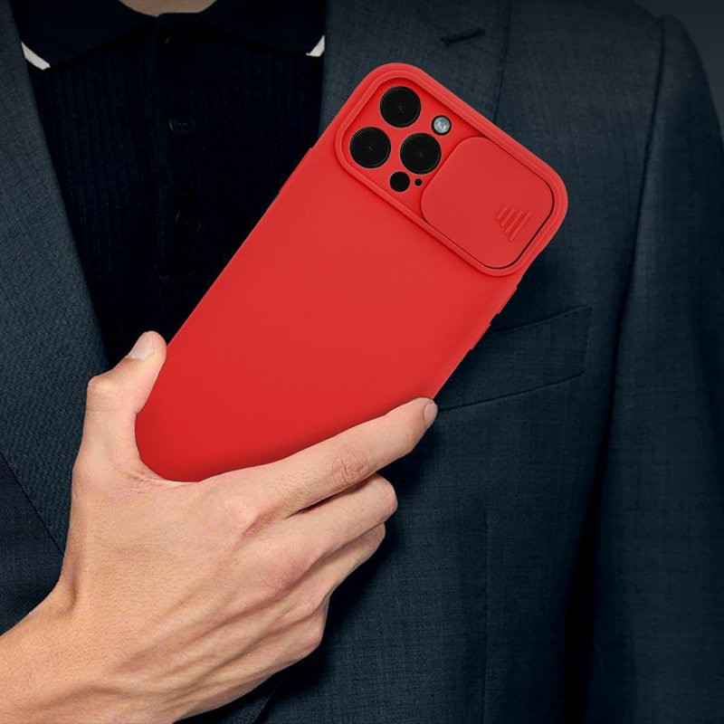 Husa Xiaomi Redmi 10, Slide TPU, silicon moale, flexibil, rosie — varianta 6