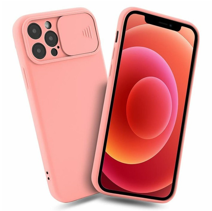 Husa Xiaomi Redmi 10, Slide TPU, silicon moale, flexibil, roz pal — varianta 2