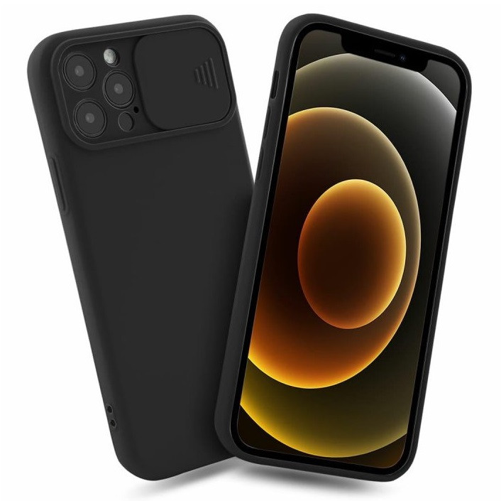 Husa Samsung Galaxy A03s / A02s, Slide TPU, silicon moale, flexibil, neagra — varianta 2