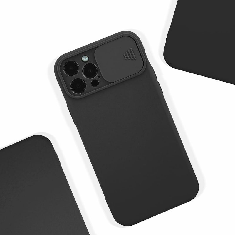 Husa Samsung Galaxy A03s / A02s, Slide TPU, silicon moale, flexibil, neagra — varianta 4