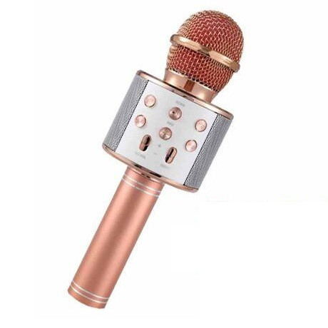 Microfon Karaoke WS858, rose gold — varianta 2