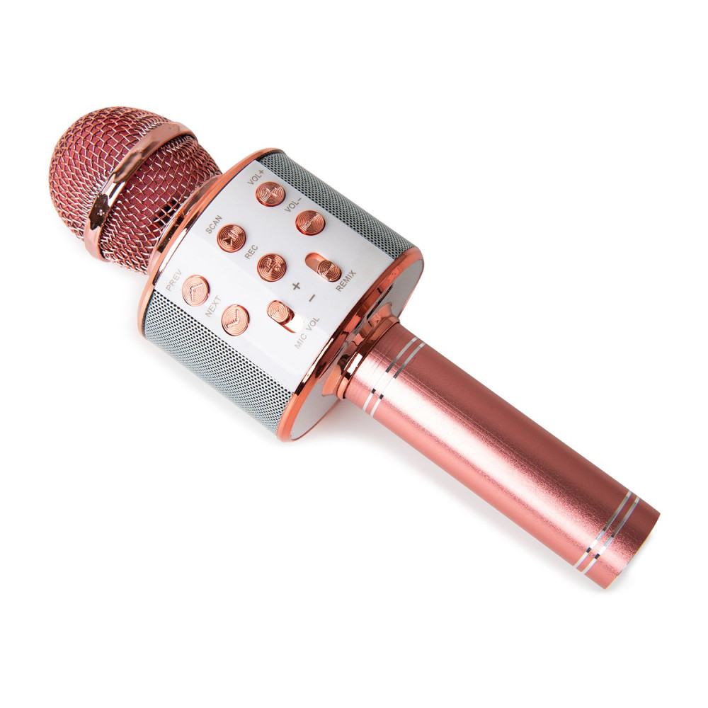Microfon Karaoke WS858, rose gold — varianta 4