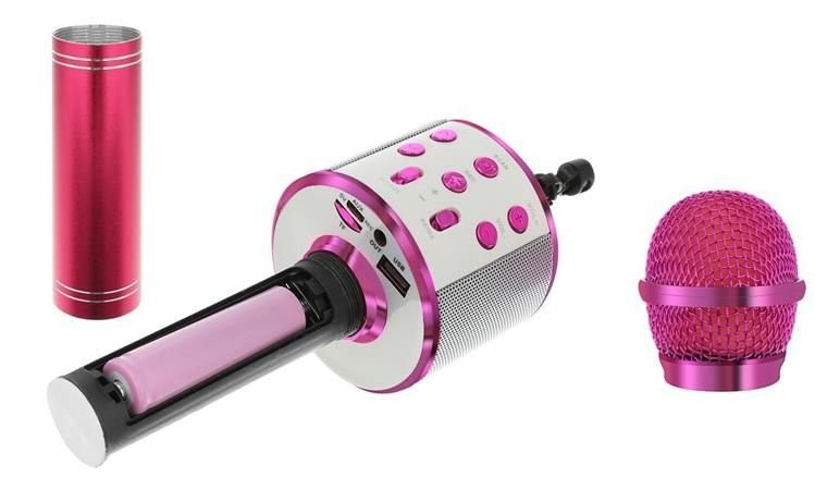 Microfon Karaoke WS858, roz — varianta 3