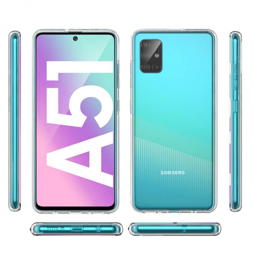 Husa protectie Xiaomi Mi 10 Lite (fata + spate) Fully PC & PET 360°, transparenta — 3