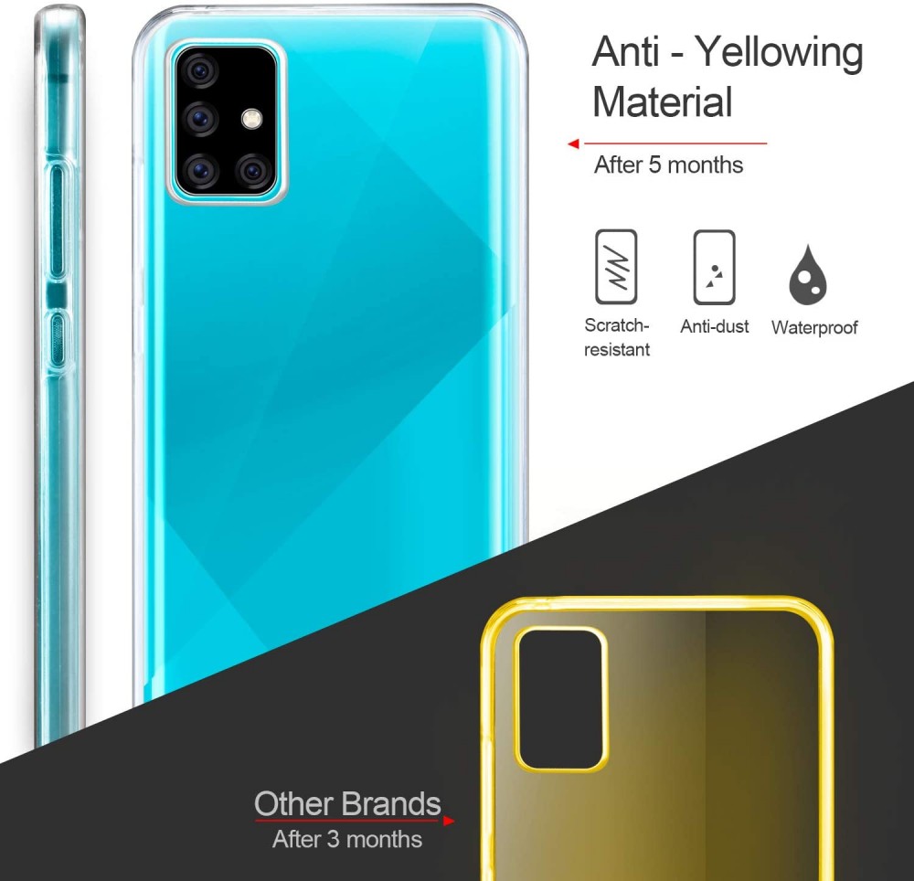 Husa protectie Samsung Galaxy A42 5G (fata + spate) Fully PC & PET 360°, transparenta — varianta 5