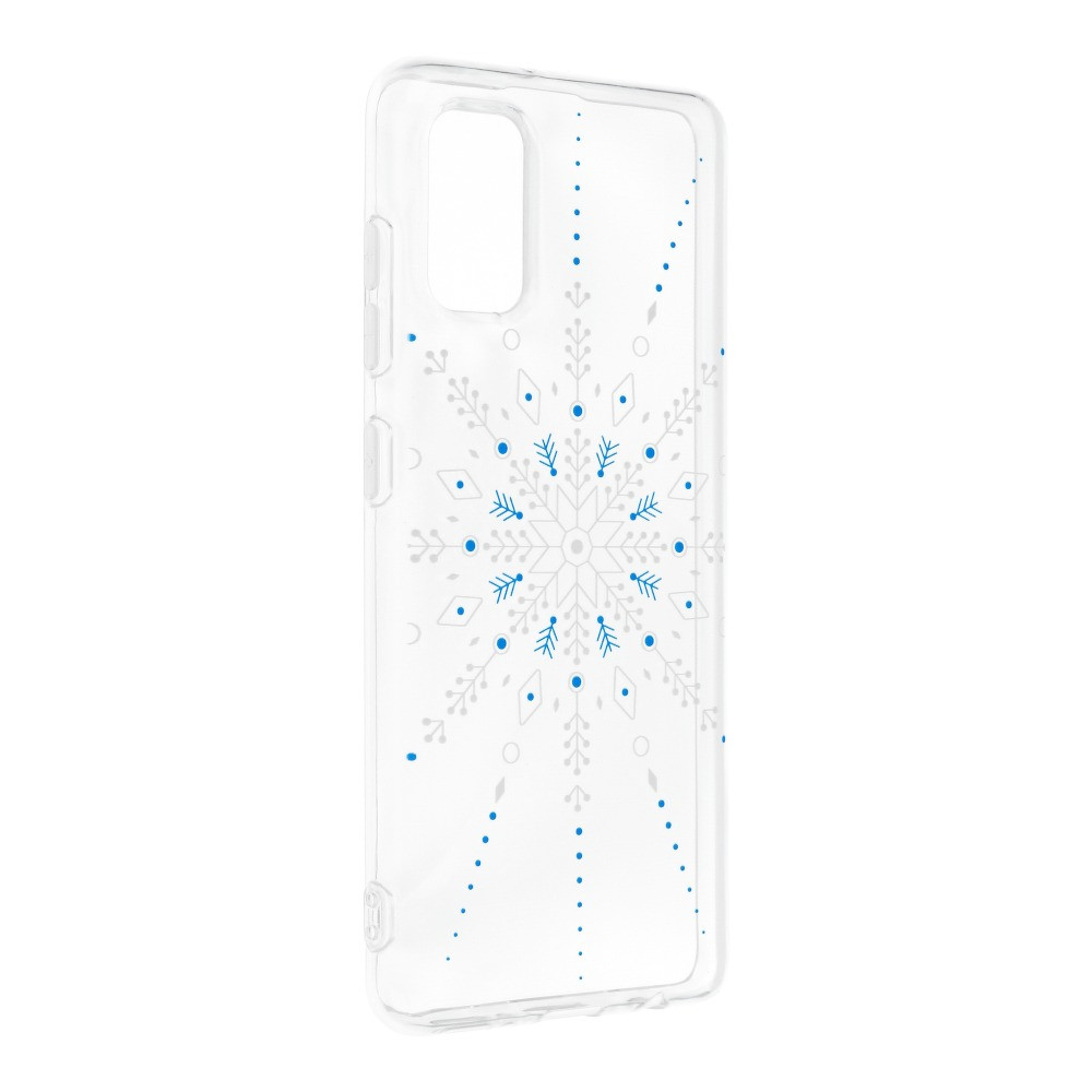 Husa de protectie de Craciun pentru Samsung Galaxy A41, Snowflake, transparenta — varianta 2