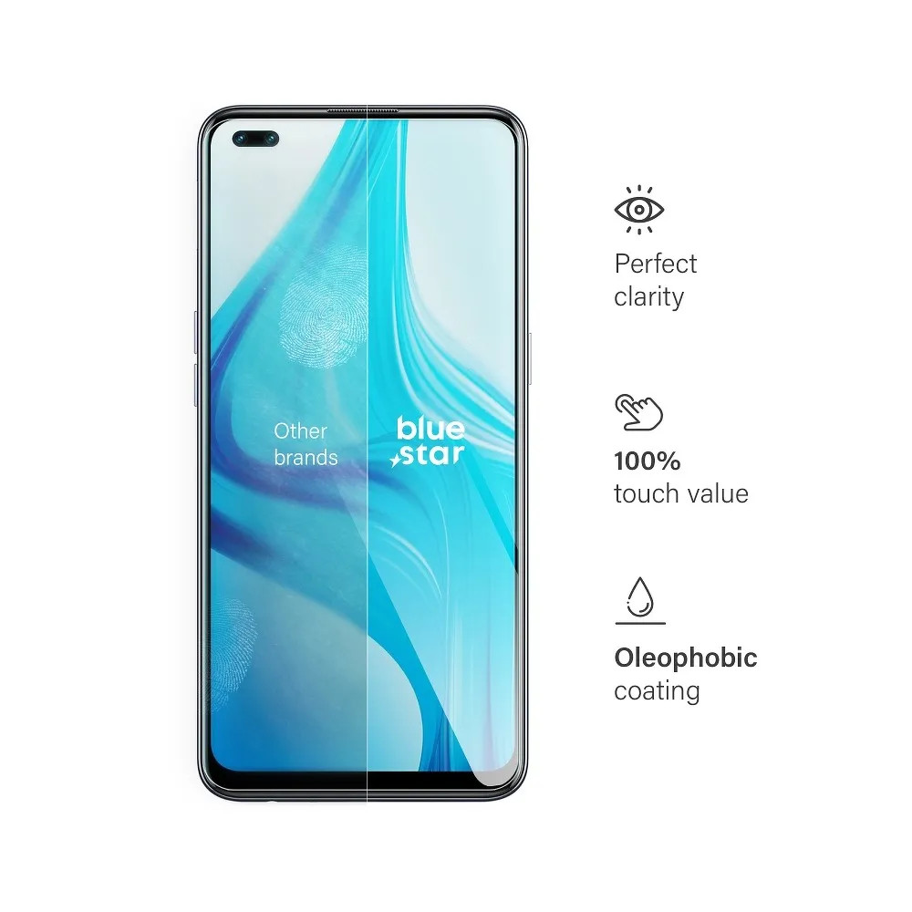 Folie sticla Oppo Reno 4Z, Bluestar, transparenta — varianta 2