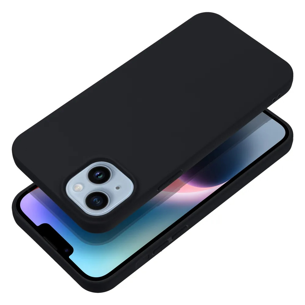 Husa Apple iPhone 14 Plus, Matt TPU, silicon moale, neagra — 2