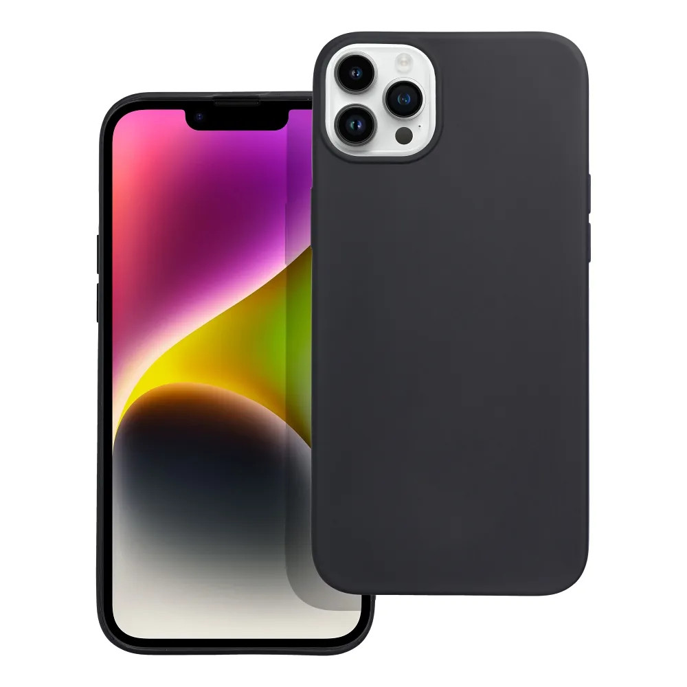 Husa Apple iPhone 14 Plus, Matt TPU, silicon moale, neagra — 3