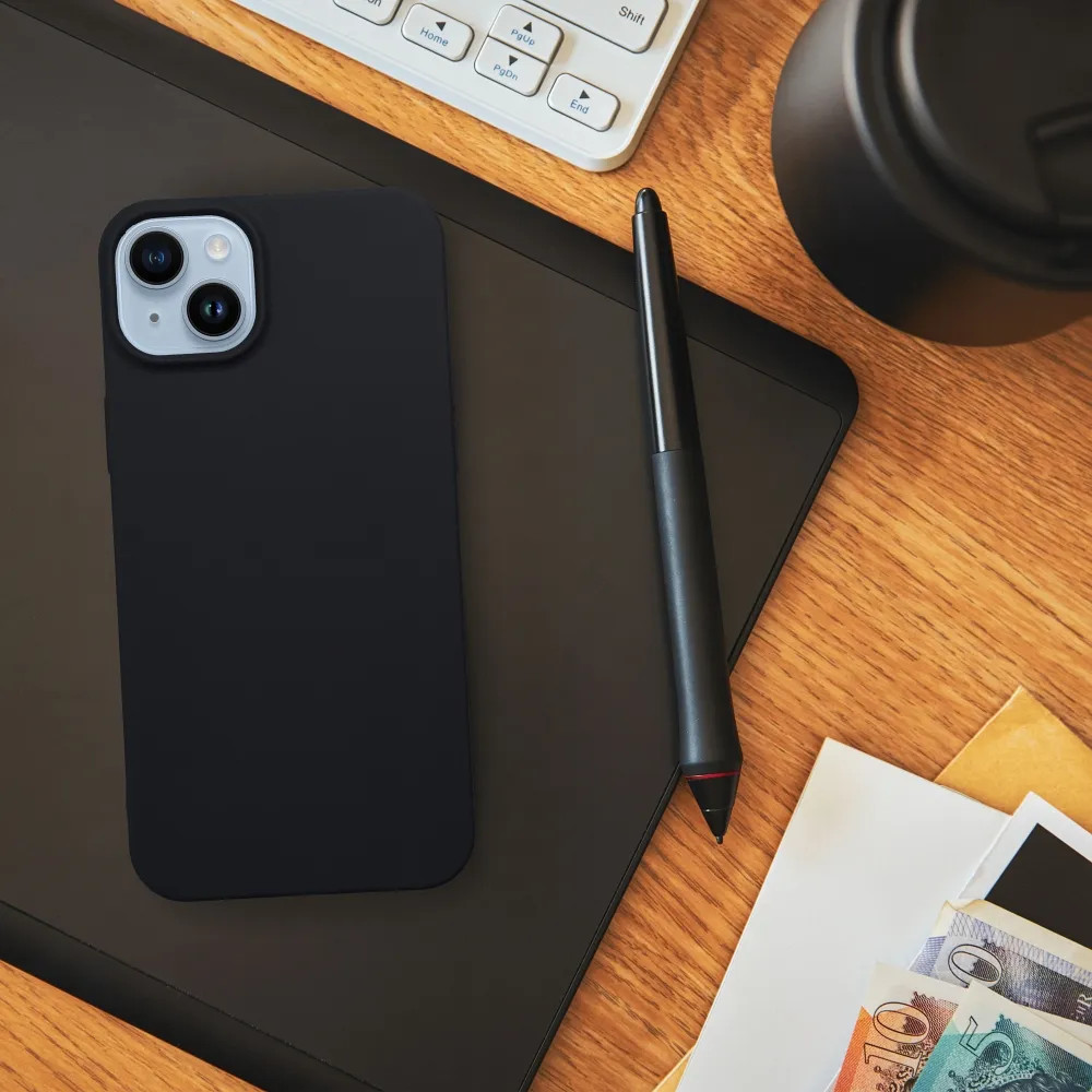 Husa Apple iPhone 14 Plus, Matt TPU, silicon moale, neagra — 4
