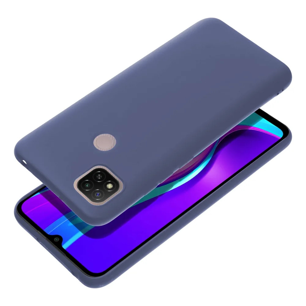 Husa Xiaomi Redmi 9c, Matt TPU, silicon moale, albastru inchis — varianta 2