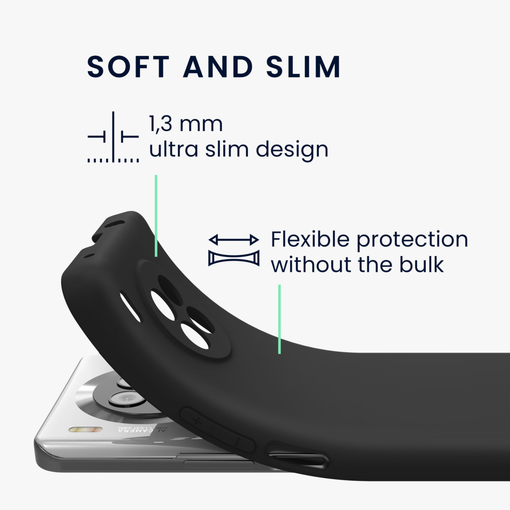 Husa protectie Honor 50 Lite, Matt TPU, silicon moale, negru — varianta 3