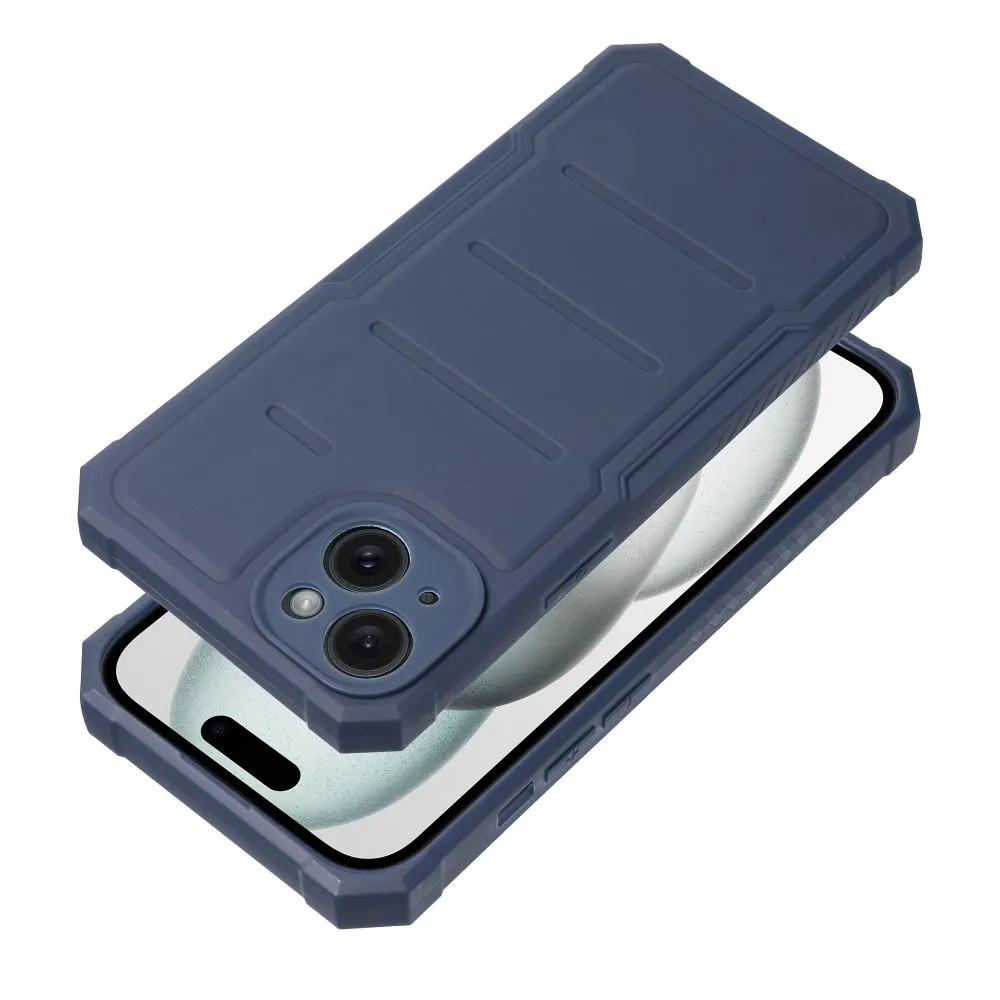 Husa Apple iPhone 15 Plus, Heavy Duty, microfibra, albastra — varianta 3
