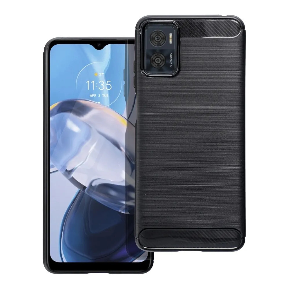 Husa protectie Motorola Moto E22 / E22i, Carbon Stripe, neagra — 2