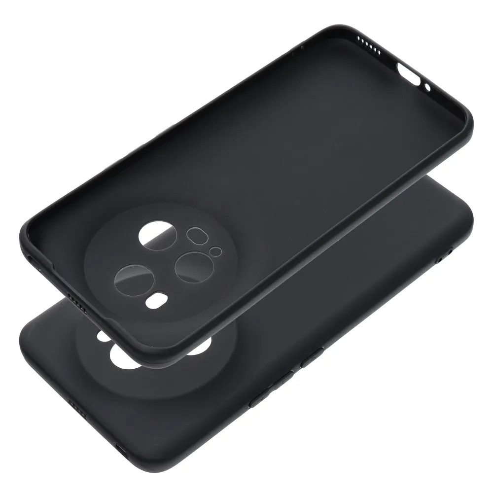 Husa protectie Honor Magic 5 Pro, Matt TPU, silicon moale, negru — 2